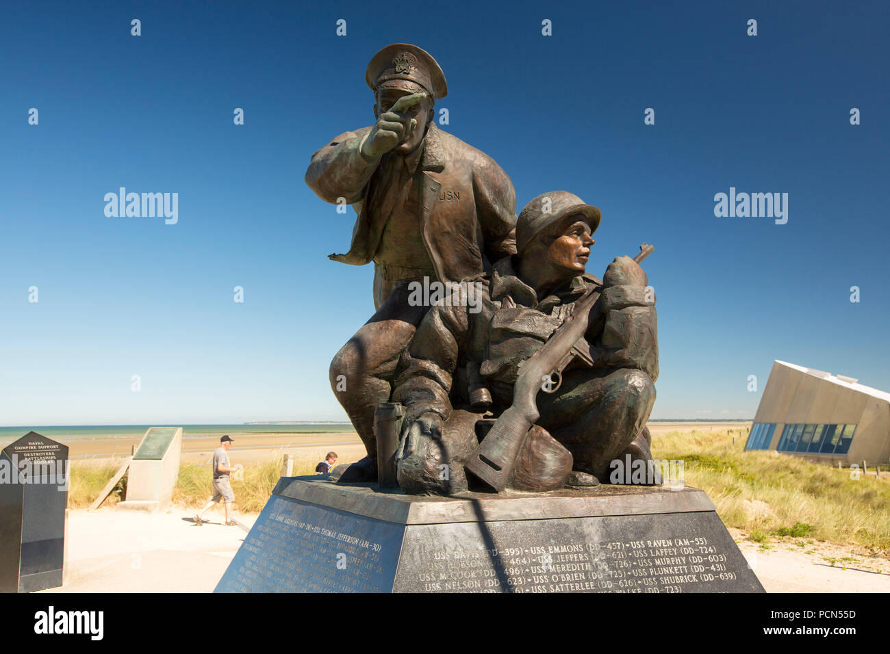 Un mémorial à l'Utah Beach D-Day Museum, Normandie, France. Banque D'Images