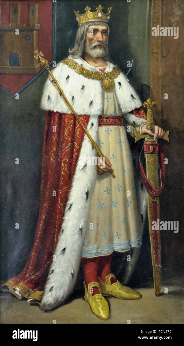 Alfonso VIII de Castille (Ayuntamiento de León). Banque D'Images