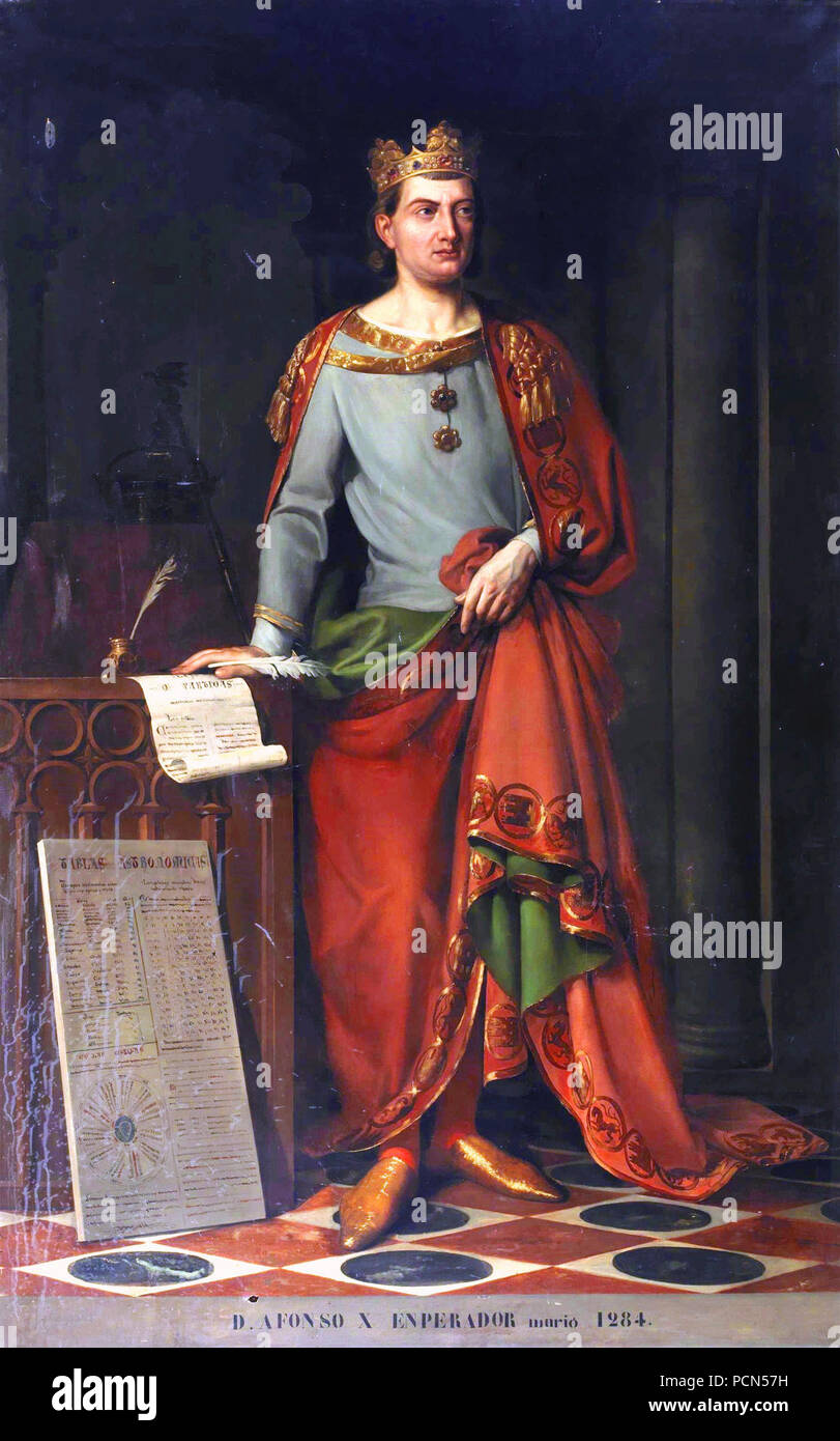 Alfonso X el Sabio (Museo del Prado). Banque D'Images