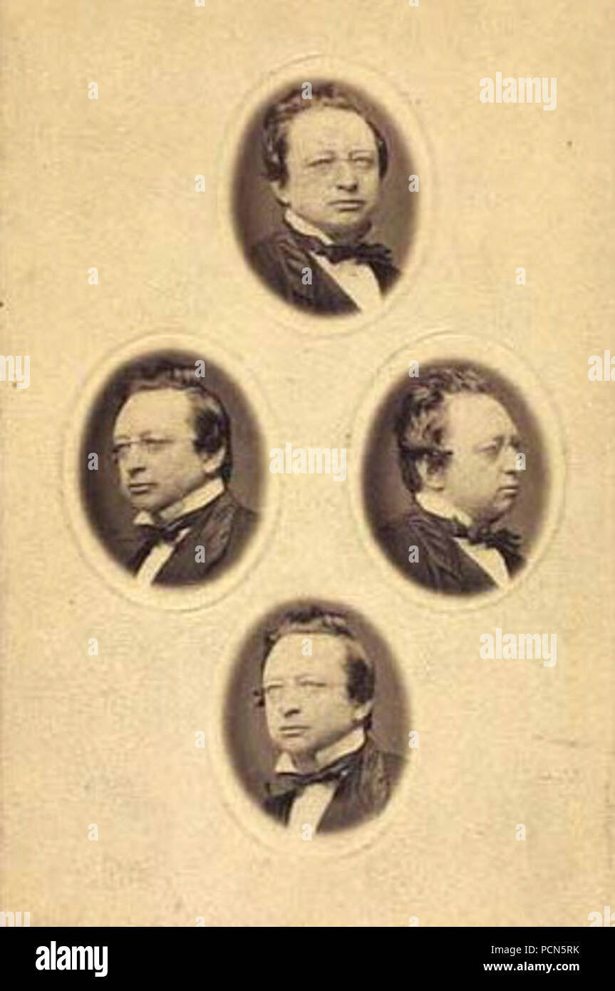 Alfred Benzon 1823-1884 par Budtz Müller. Banque D'Images