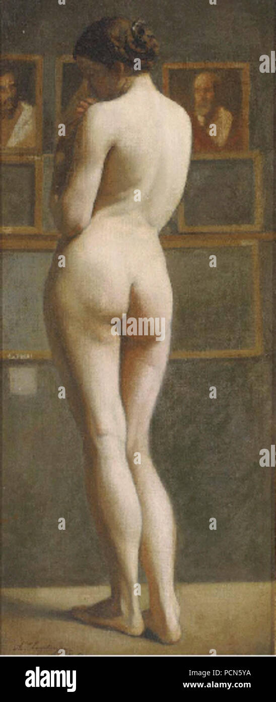 Alfred Cluysenaar nue. Banque D'Images