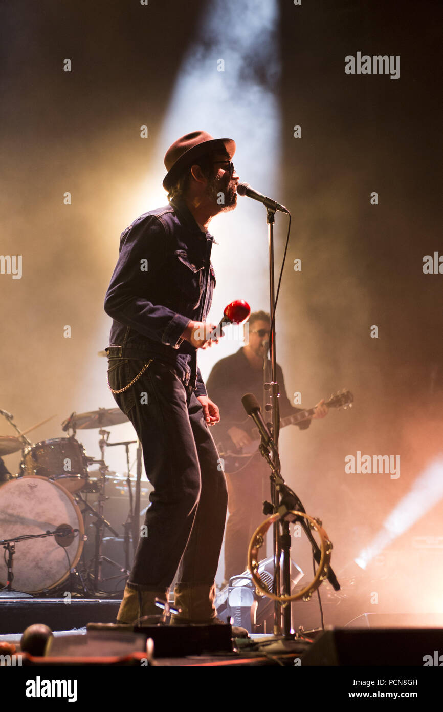 Les anguilles en concert en concert à l'O2 Academy Brixton, Londres. Avec : Mark Everett - 'E' Où : London, Royaume-Uni Quand : 02 Jul 2018 Crédit : Maria Jefferis/WENN Banque D'Images