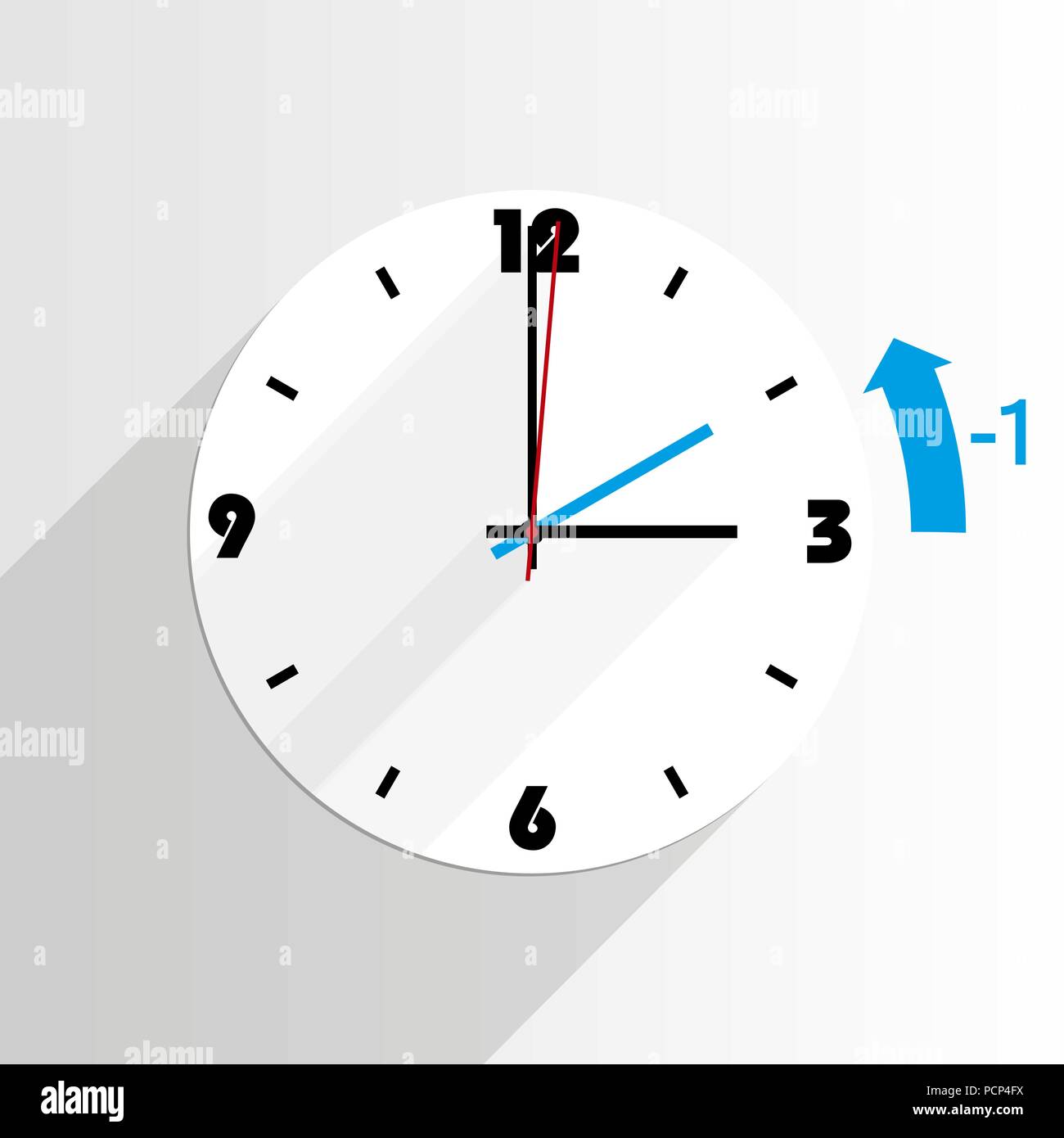 Fin de l'heure d'ANALYSE DIAGNOSTIQUE Illustration de Vecteur