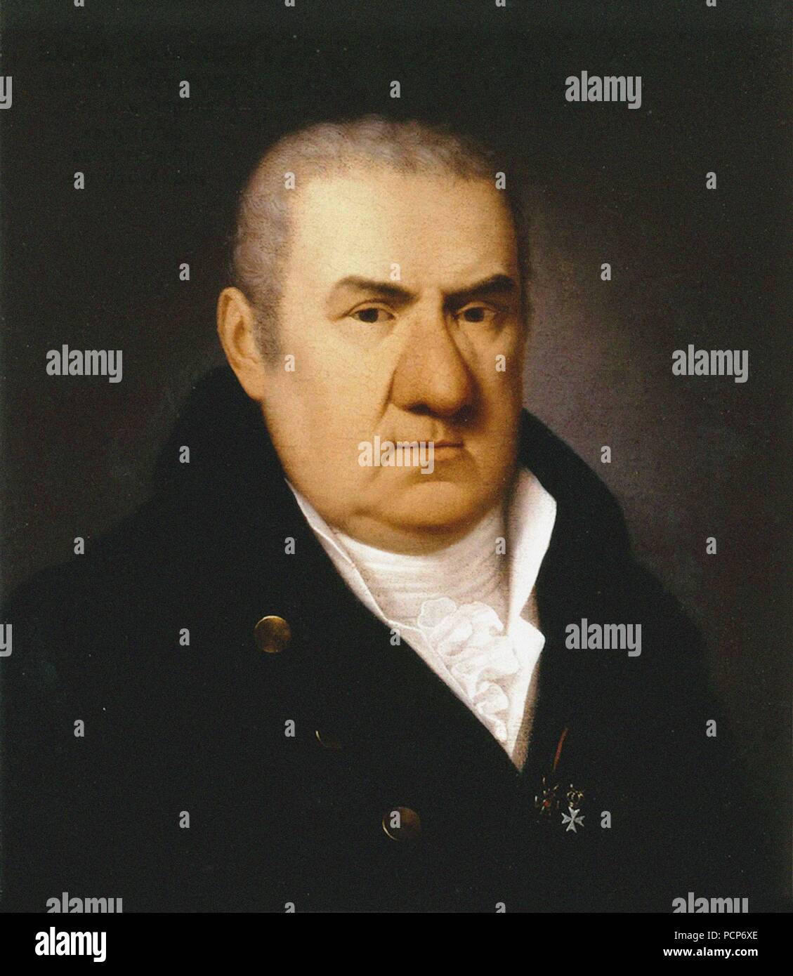 Portrait de l'architecte Giacomo Quarenghi (1744-1817), 1811. Banque D'Images