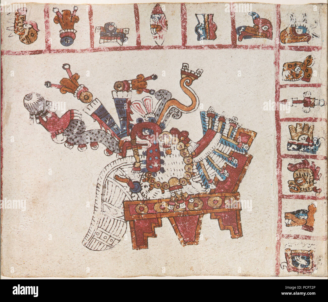 La page du Codex Vaticanus B. Banque D'Images