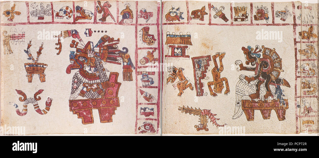 La page du Codex Vaticanus B. Banque D'Images