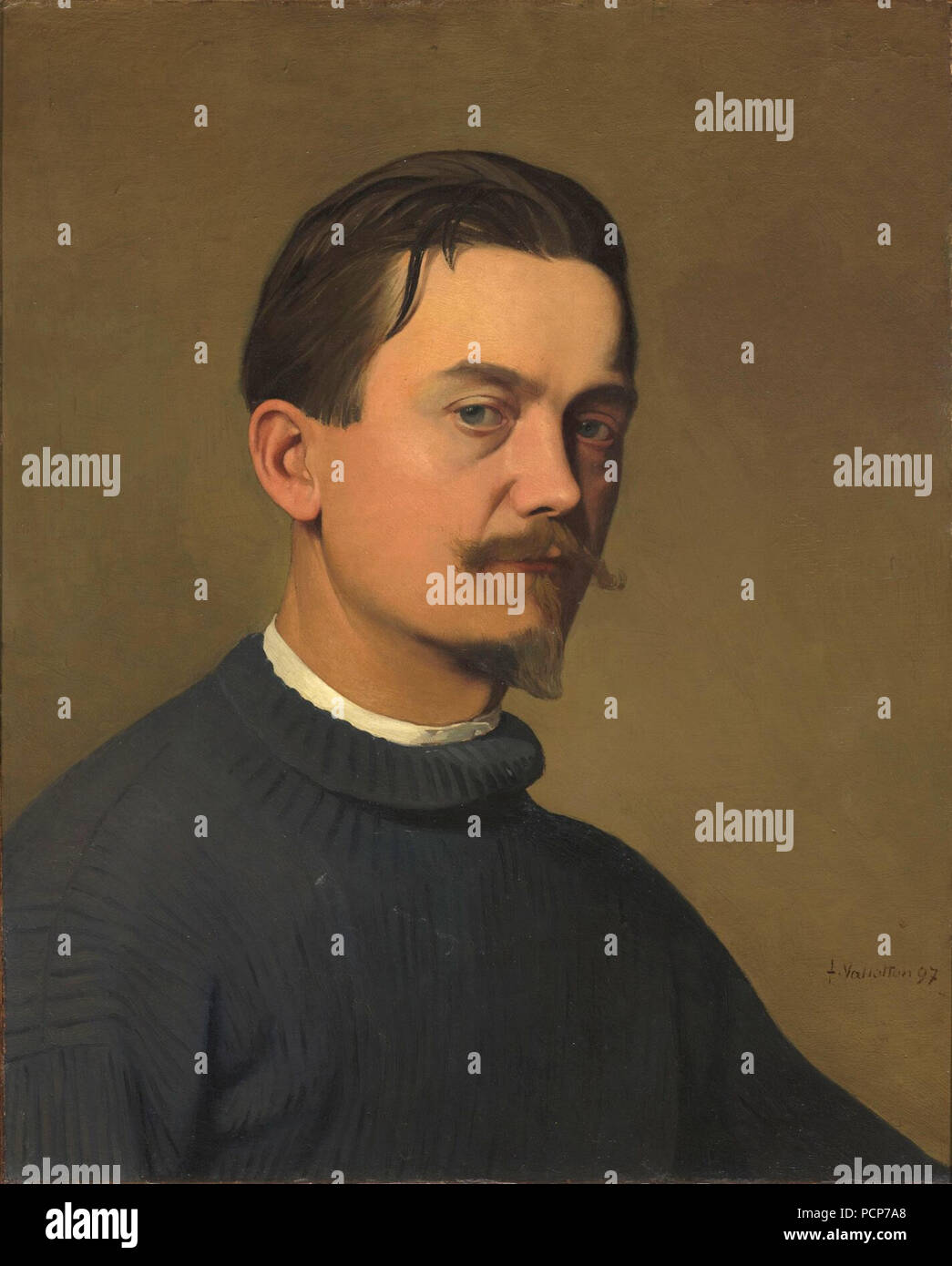 Autoportrait, 1897. Banque D'Images