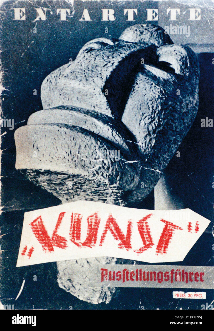 Guide pour l'exposition Art dégénéré, 1937-1938. Banque D'Images