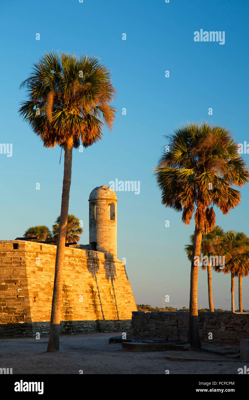 Bastion de San Carlos, Castillo de San Marcos National Monument, St Augustine, Floride Banque D'Images