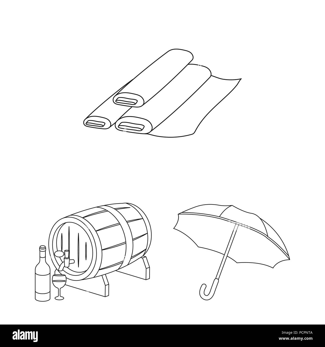 Pays France Aperçu de l'ensemble des icônes de la collection design. La France et monument symbole vecteur illustration de stock. Illustration de Vecteur