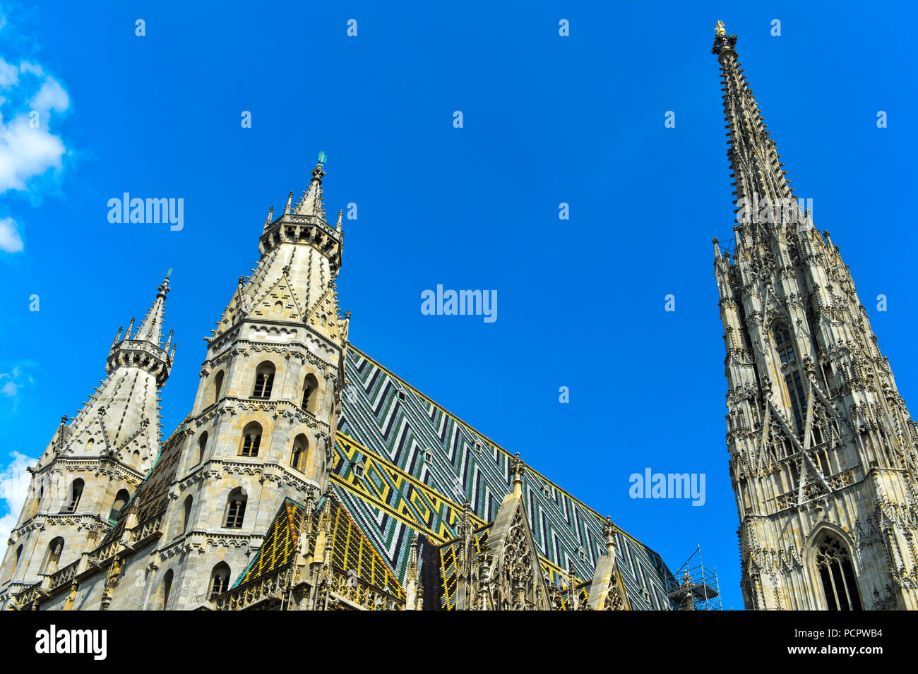Tours de la cathédrale Saint-Étienne, Stephansdom, Vienne, Autriche Banque D'Images