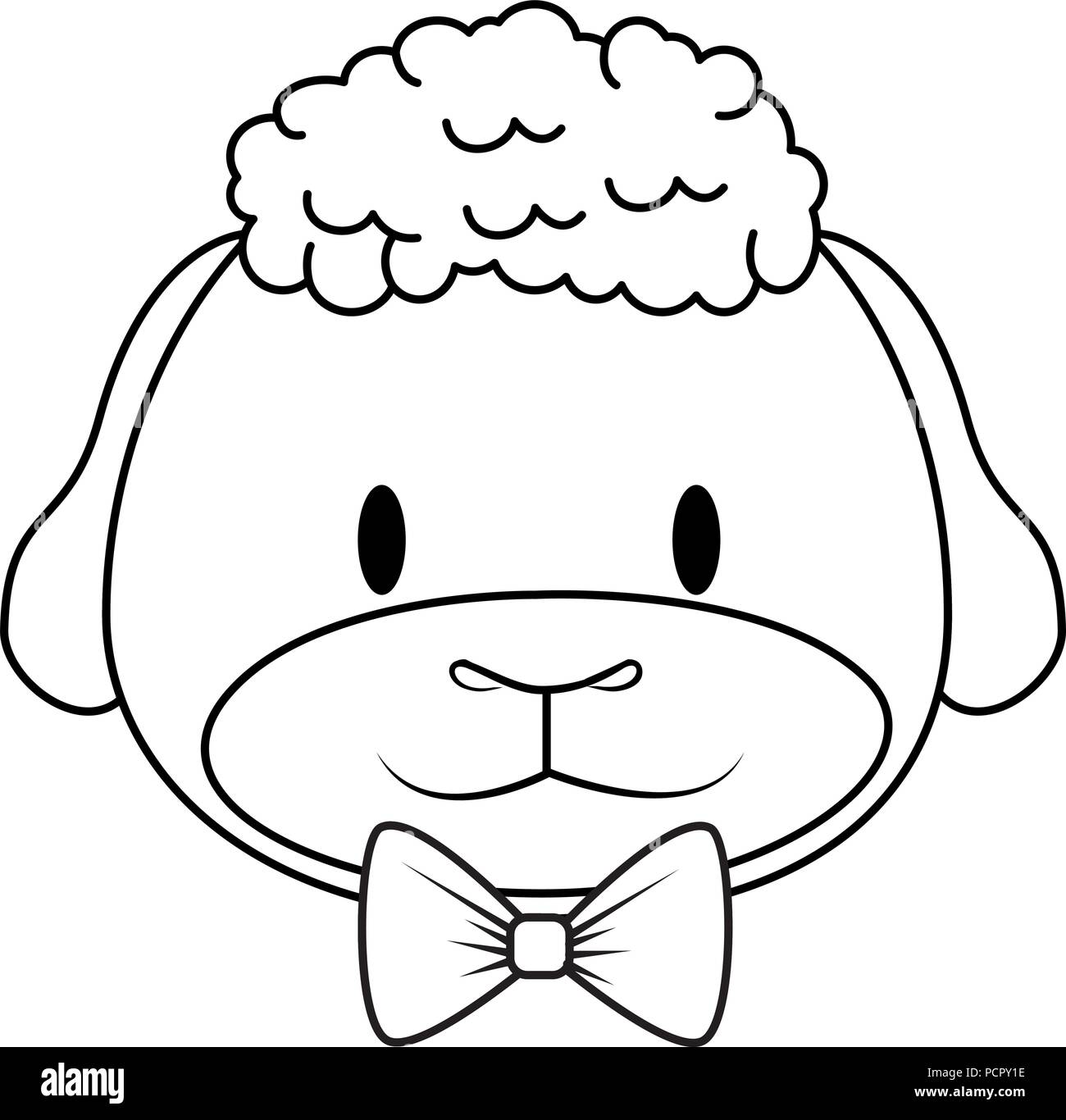 Mignon et adorable caractère mouton vector illustration design Illustration de Vecteur