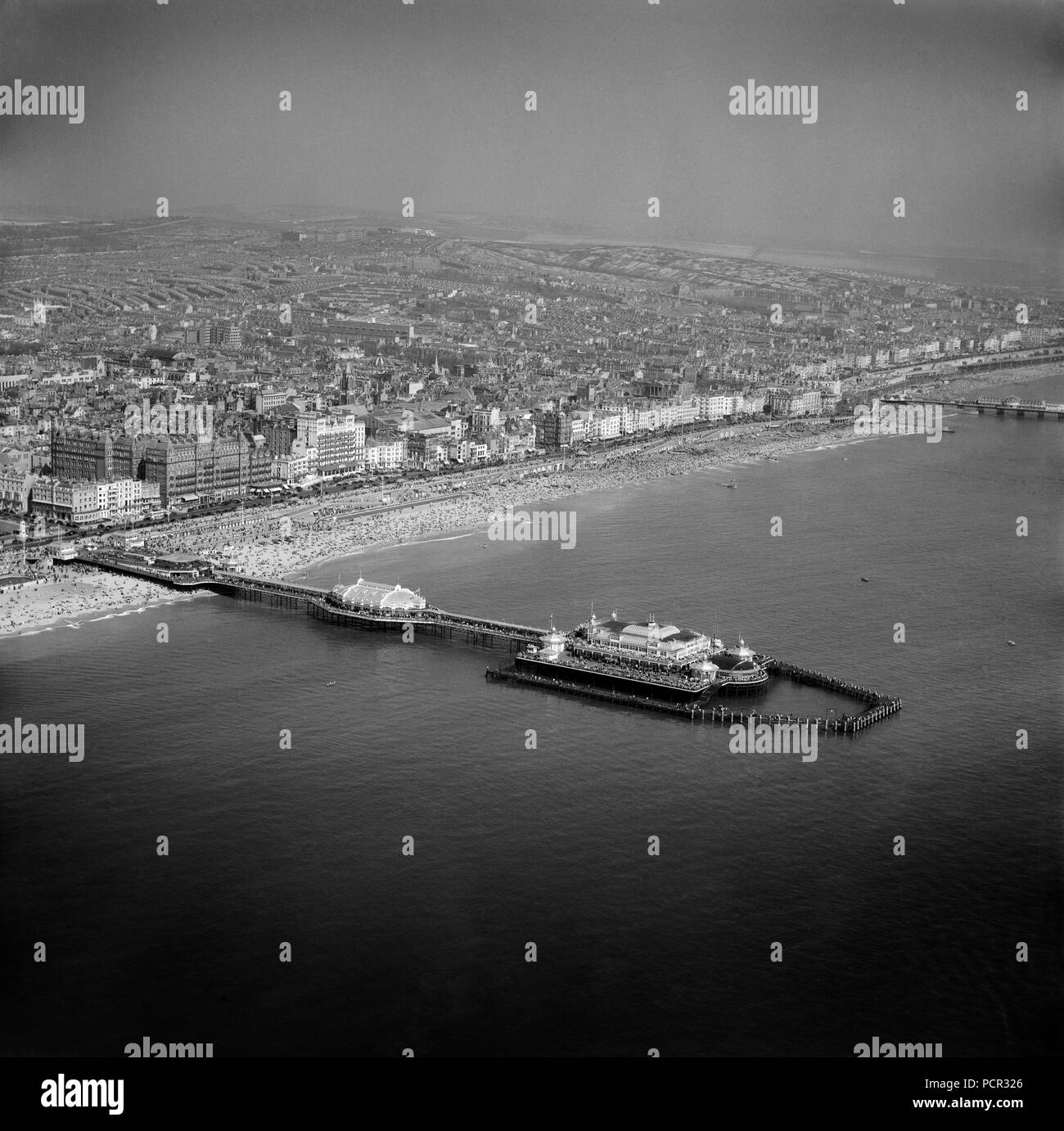 Jetée de l'Ouest, Brighton, Sussex, 1949. Artiste : Aerofilms. Banque D'Images