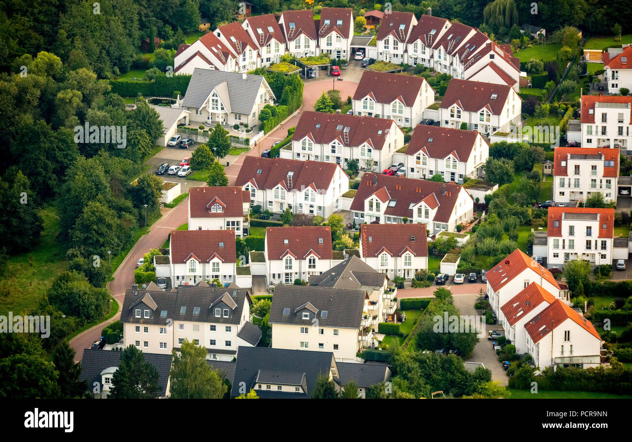 Nouvelles zones de développement Holthausen, Hattingen, Ruhr, Rhénanie du Nord-Westphalie, Allemagne Banque D'Images