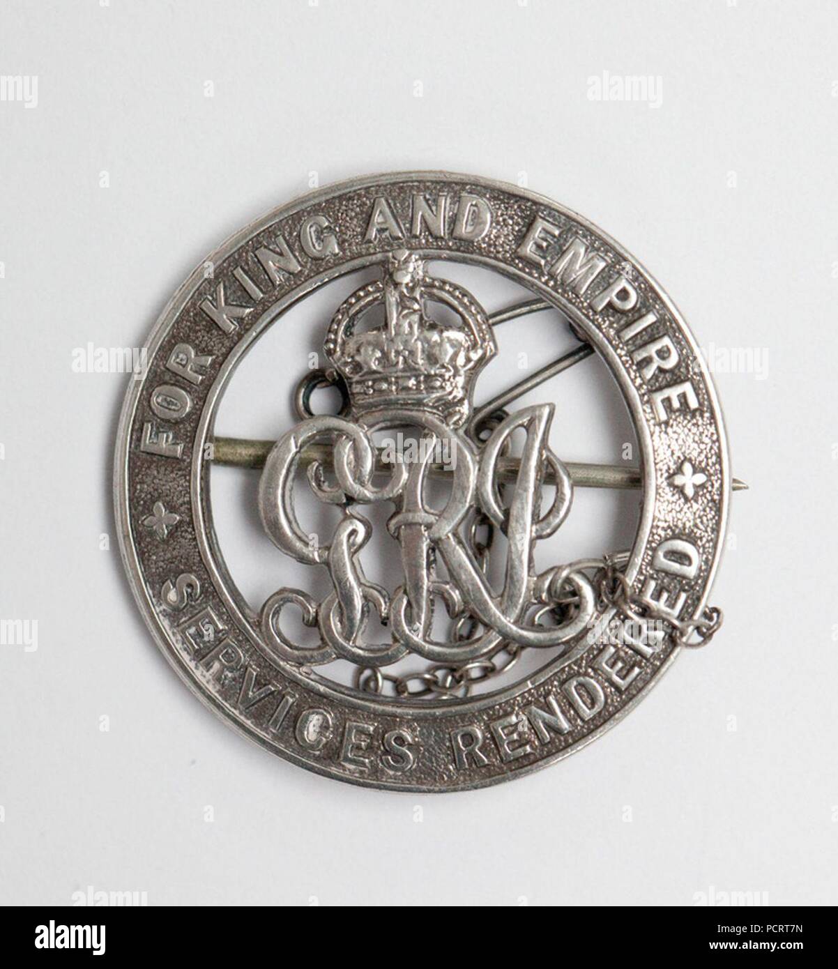 Alfred's War (Badge remis après sa blessure en 1916). Banque D'Images