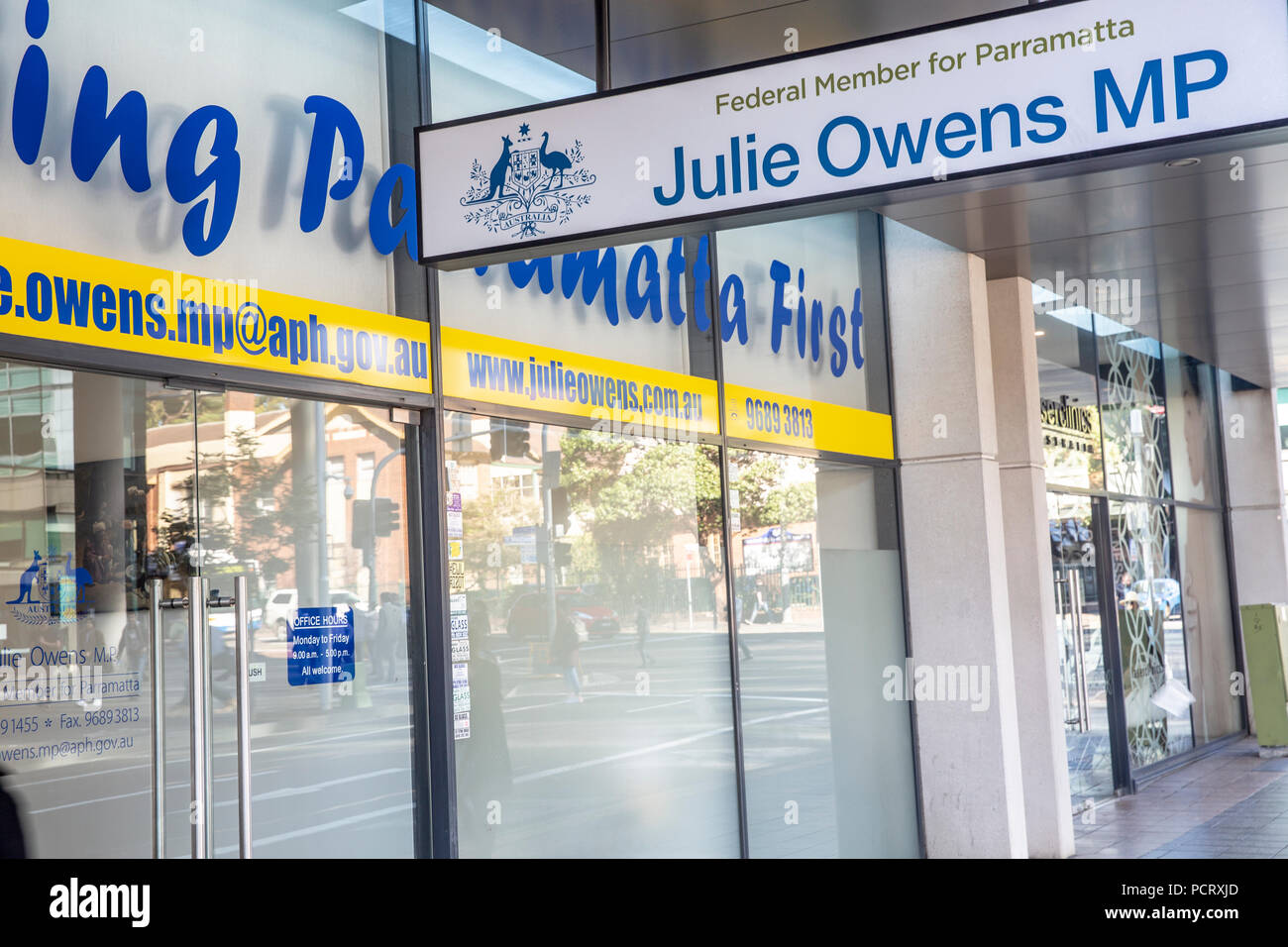 Office de Tourisme de Parramatta Julie Owens MP,Membre du Parti travailliste fédéral australien, Australie Banque D'Images