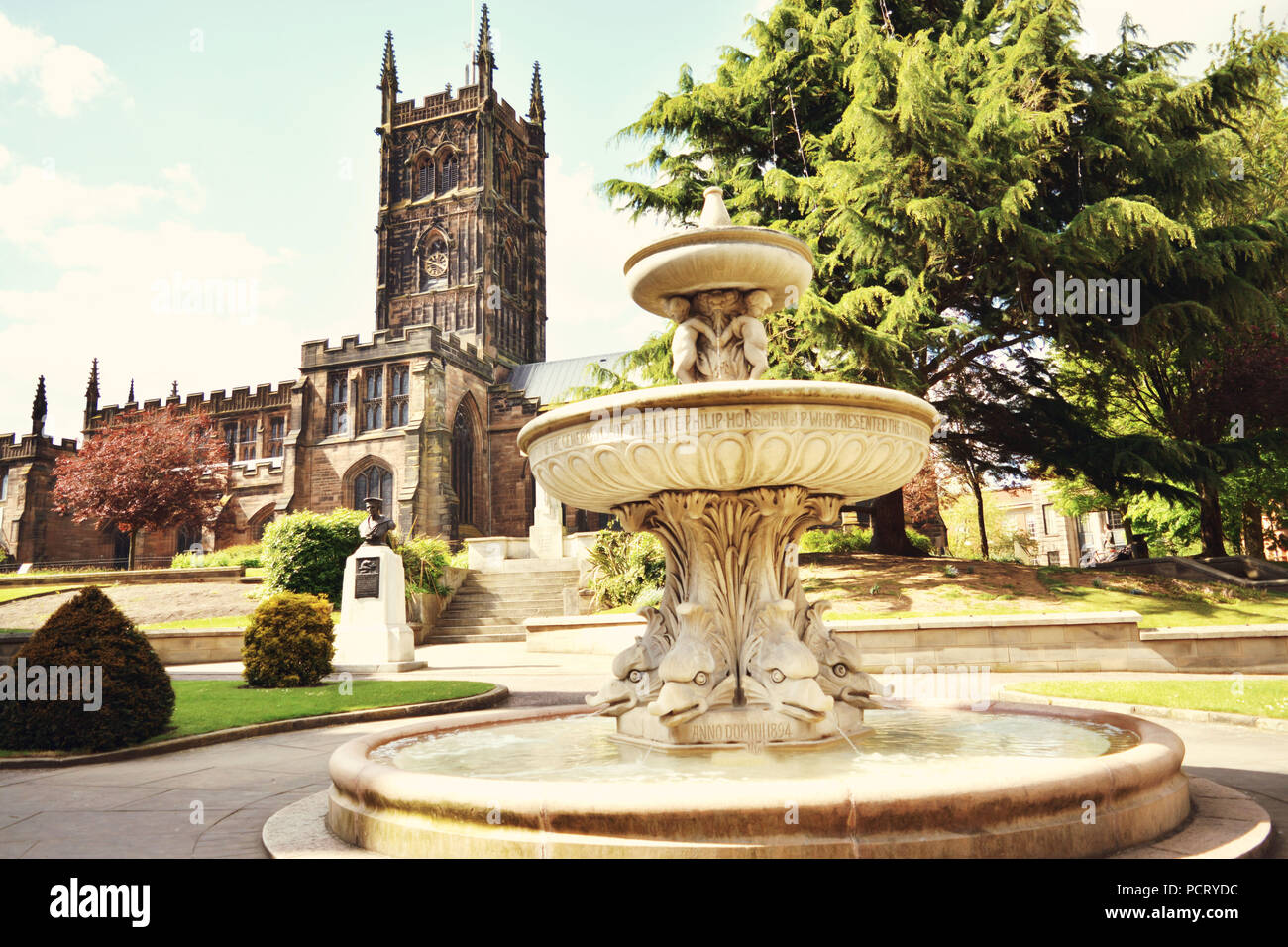 St Peter's Collegiate Church à Wolverhampton Banque D'Images