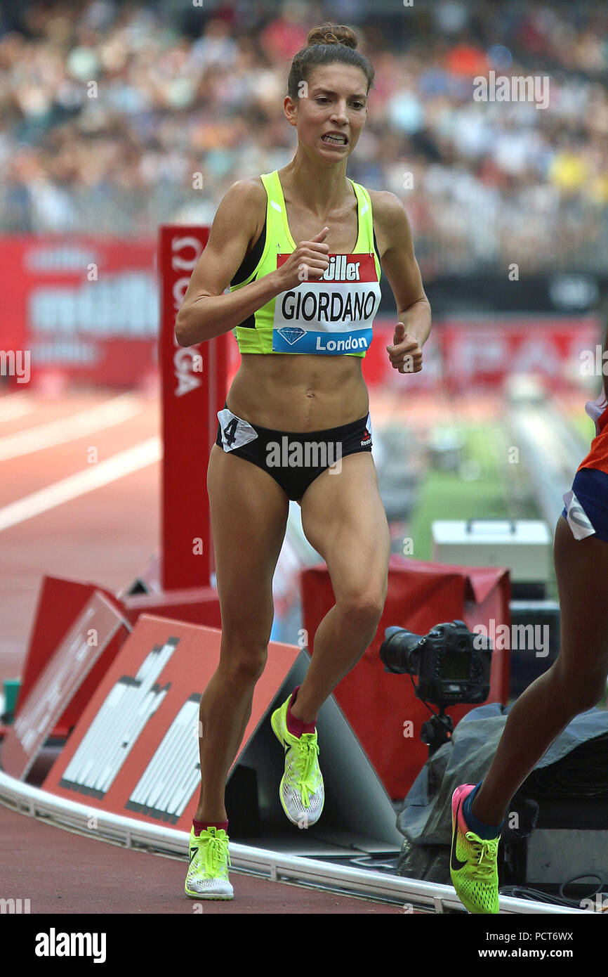 Dana GIORDANO de l'USA dans le 3000 m pour les femmes à la 2018 Muller  Anniversaire Jeux à Londres Photo Stock - Alamy