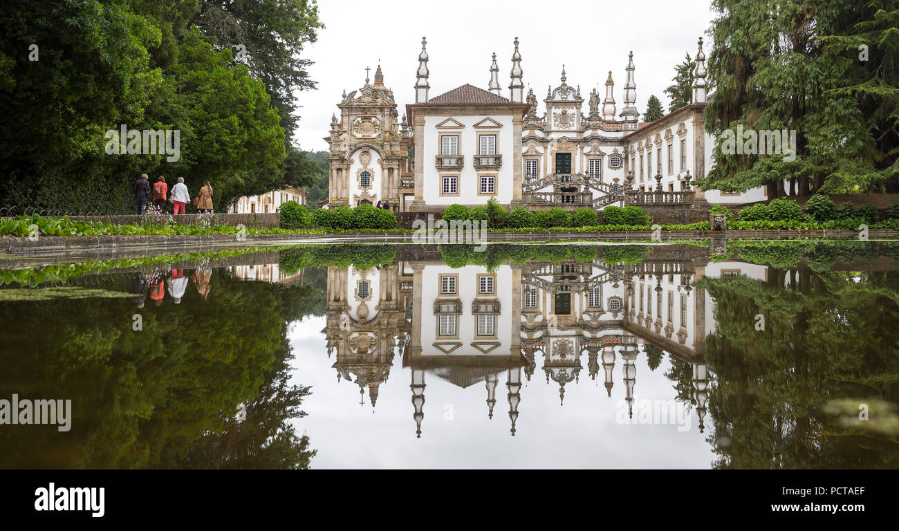 Casa de Mateus, Palace avec de grands jardins, district de Vila Real, Arroios, Portugal, Europe Banque D'Images
