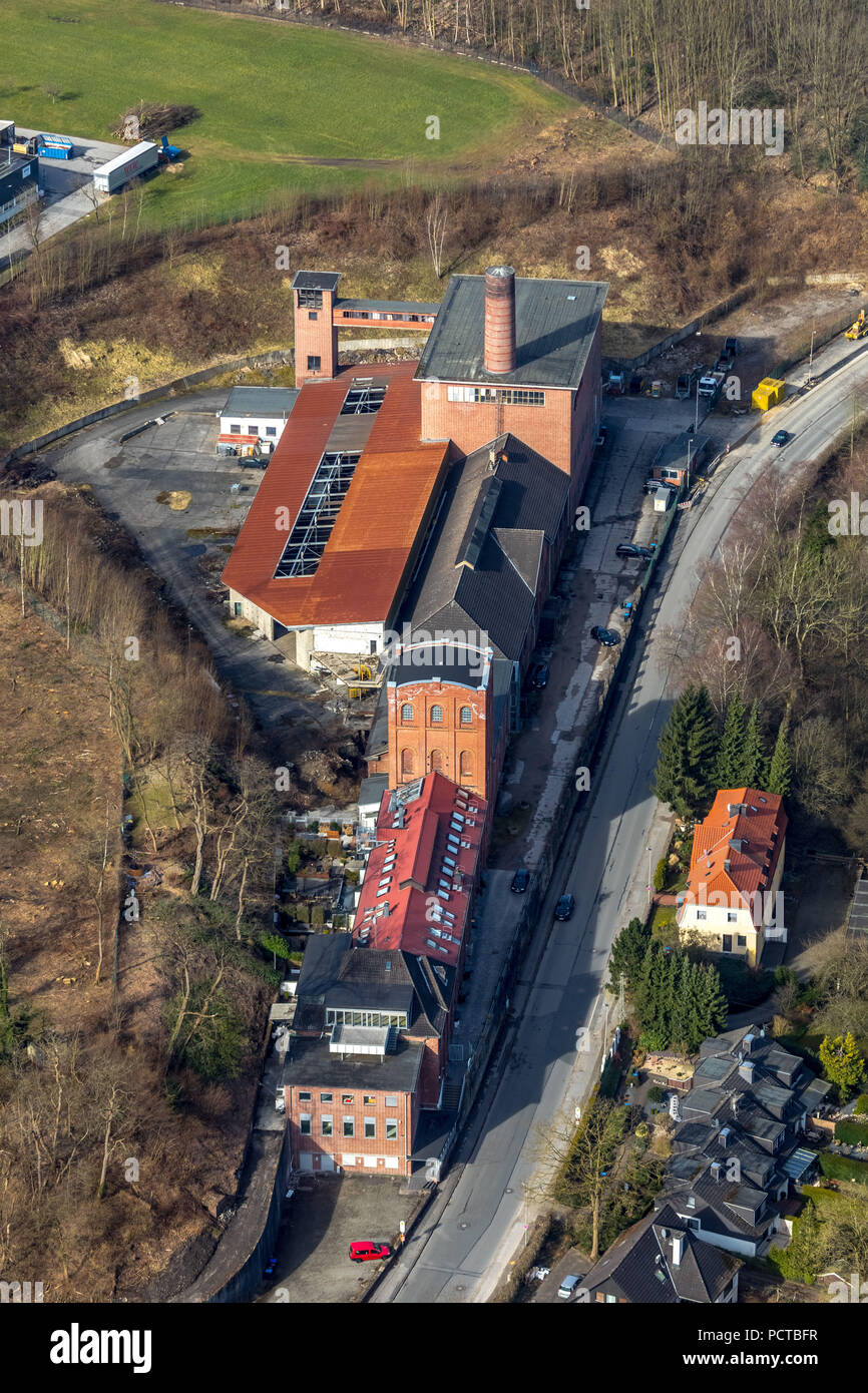 Monument industriel, ancienne mine de charbon, Hattinger Haase Alte Straße à Sprockhövel, Ruhr, Rhénanie du Nord-Westphalie, Allemagne Banque D'Images