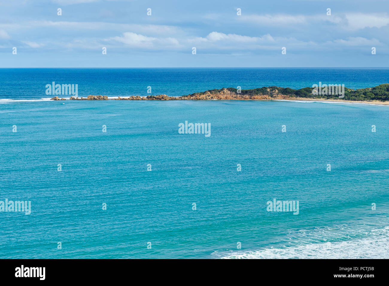 Paysage côtier, plage d'Anglesey, printemps, Great Ocean Road, Victoria, Australie, Océanie Banque D'Images