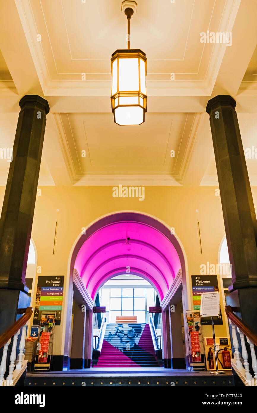 Grande Bretagne, Ecosse, Edimbourg, Bibliothèque nationale d'Écosse, vue intérieure Banque D'Images