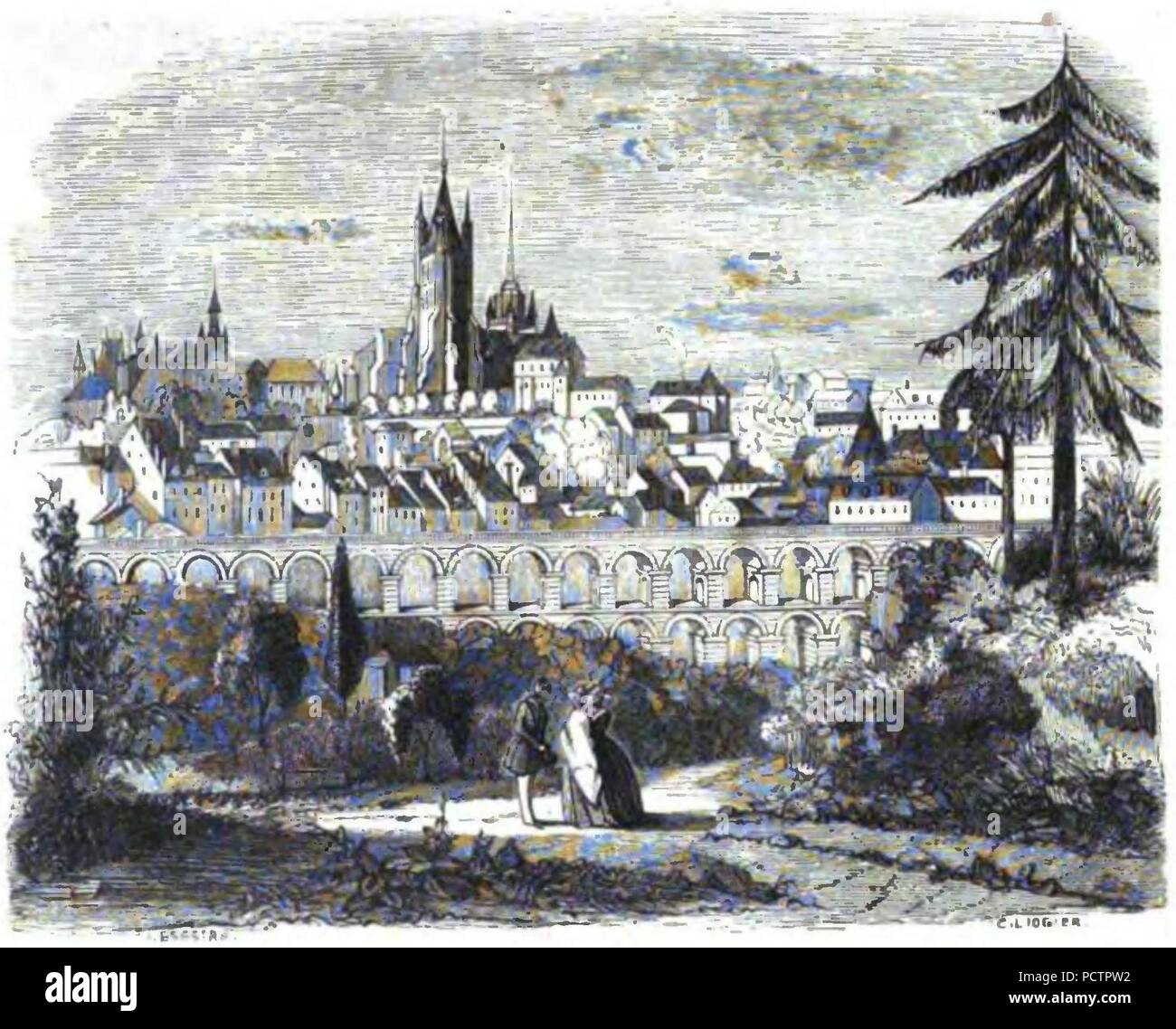 Alfred de Bougy - Le Tour du Léman - Image 10. Banque D'Images