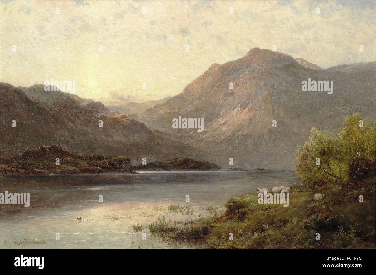 Alfred de Bréanski - Les îles du Loch Maree. Banque D'Images