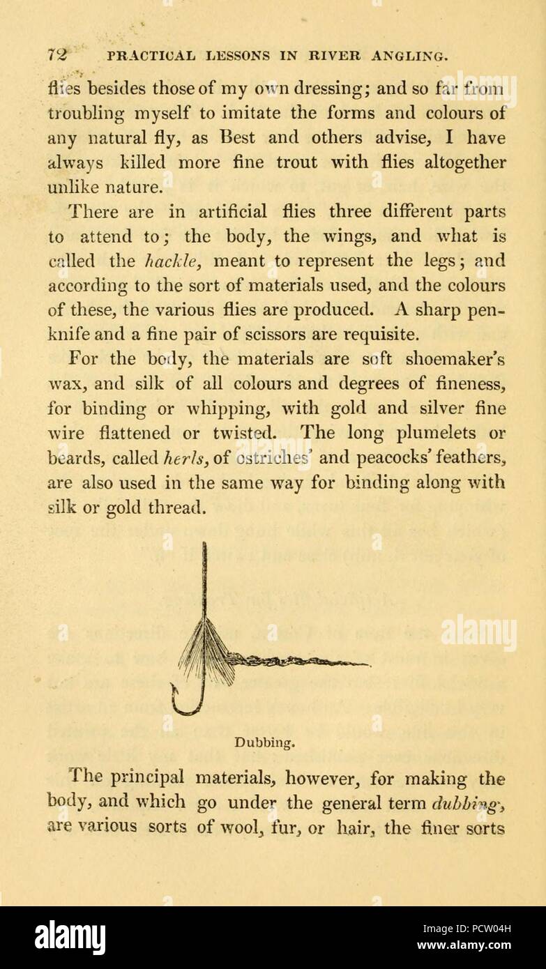 L'alphabet de la pêche scientifique à l'usage des débutants (page 72, Figure- doublage) Banque D'Images