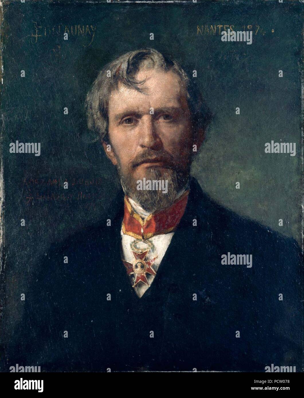 Alphée Dubois, peinture par Jules-Élie Delaunay. Banque D'Images