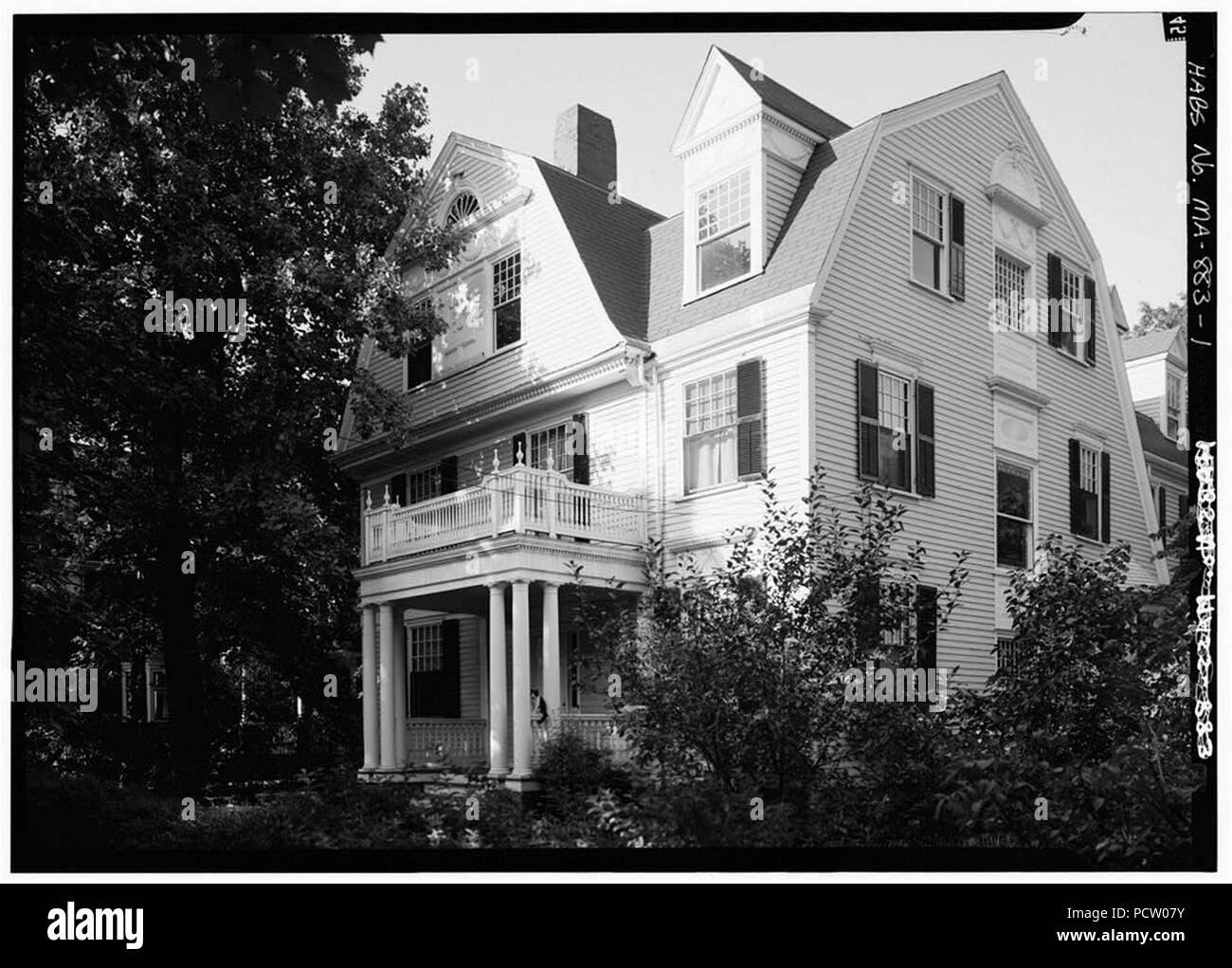 Alpheus Hyatt House, Cambridge, MA - 080075pv. Banque D'Images