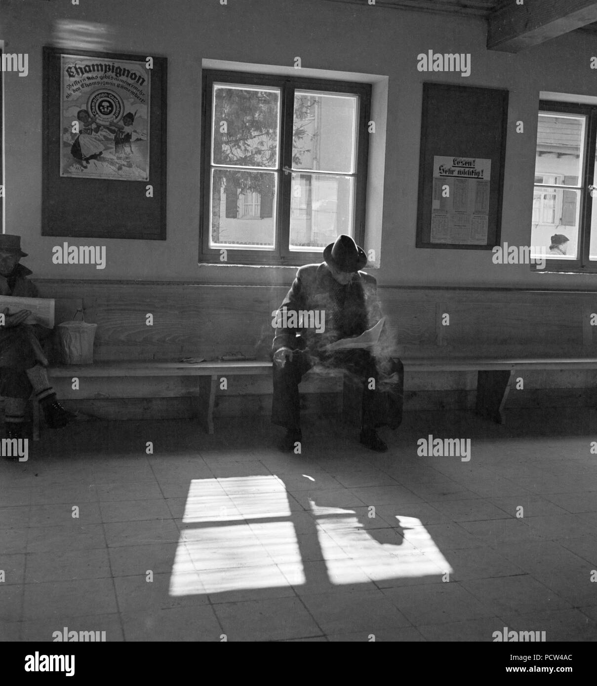 Un voyage à Mittelberg en Autriche, l'Allemagne des années 1930. Banque D'Images