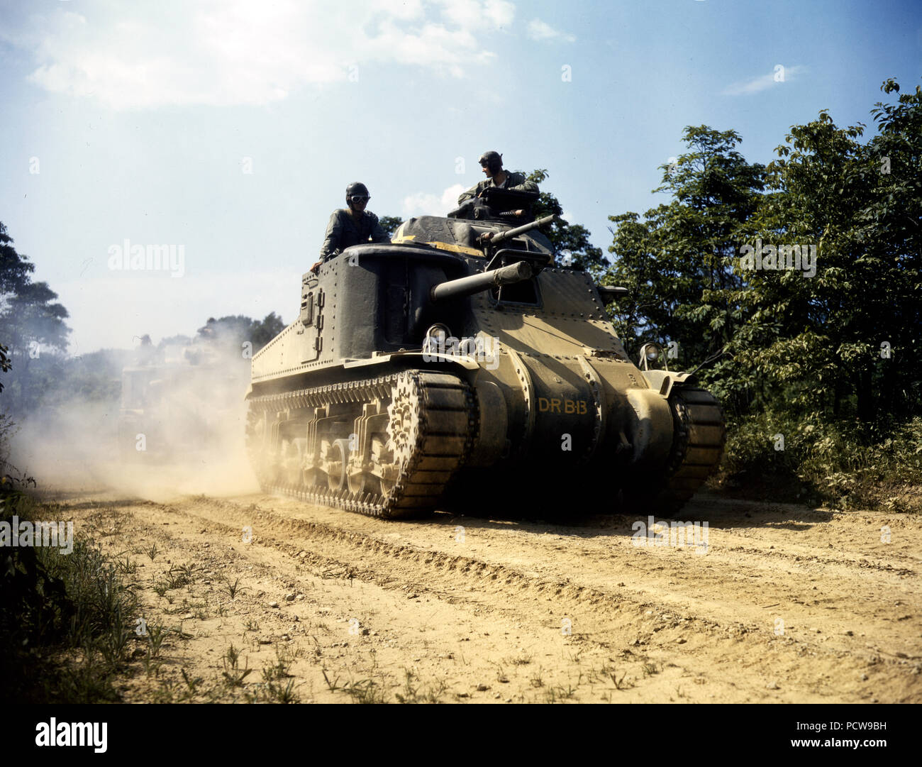 M-3 réservoirs en action, Ft. Knox., Ky. - Juin 1942 Banque D'Images