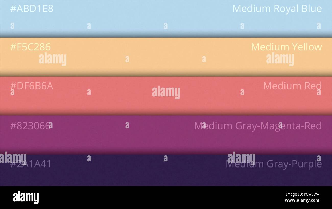 La palette de couleurs, couleurs cosmiques. Palette de couleurs avec  différents échantillons. Catalogue de sélection de peinture Photo Stock -  Alamy