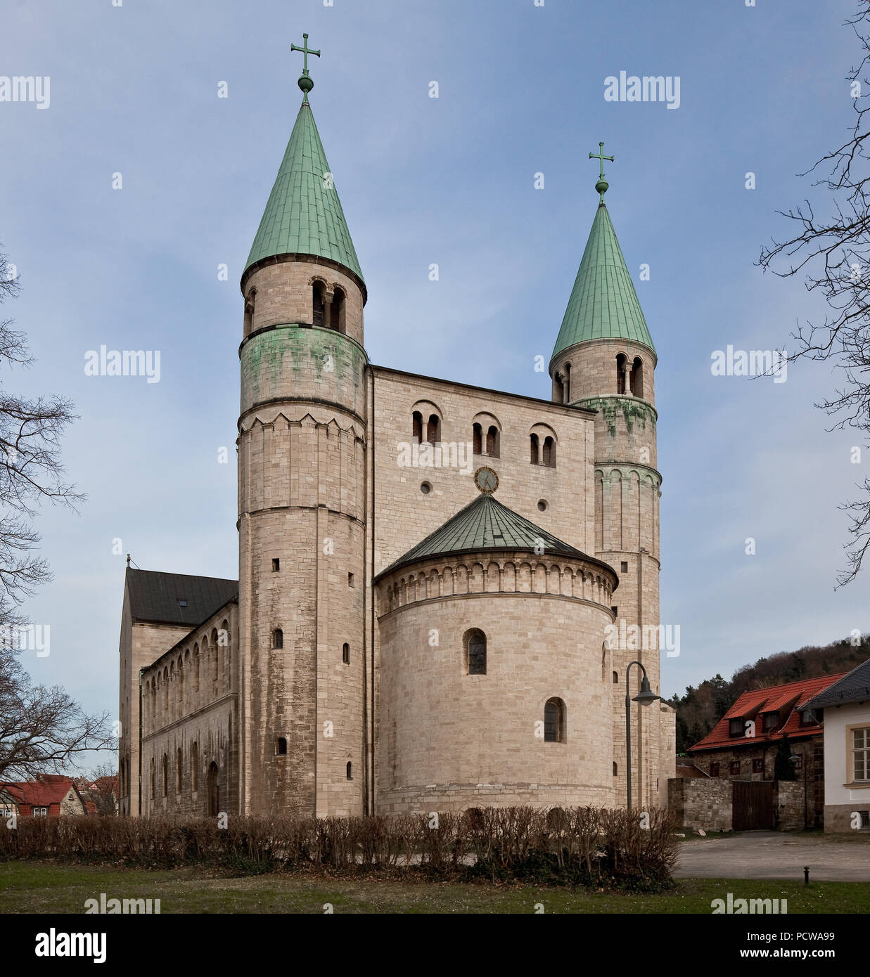 Blick von Westen, 1907-1910 abgebrochen wiedererrichtet und Türme Banque D'Images