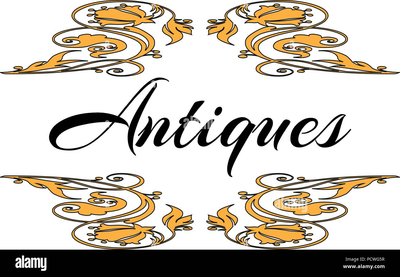 Antiquités - logo Vector Illustration de Vecteur