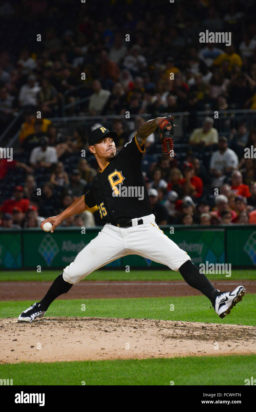 Pirates de Pittsburgh # 35 Keone lors d'un tangage Kela 2018 match contre les Cardinals de Saint-Louis au PNC Park, Pittsburgh, Pennsylvanie, USA Banque D'Images