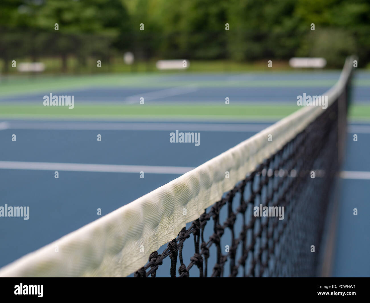 Close up of tennis net avec l'accent en net Banque D'Images