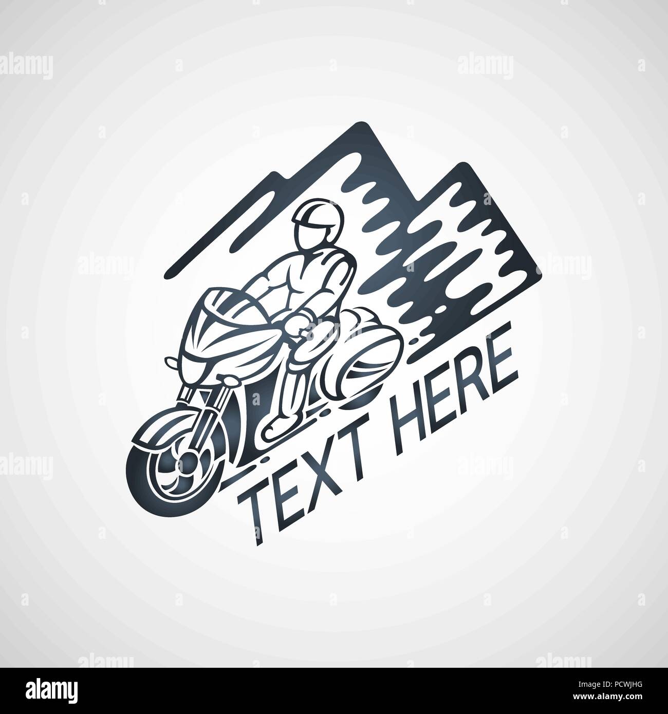 Touring club de moto logo vector illustration Illustration de Vecteur