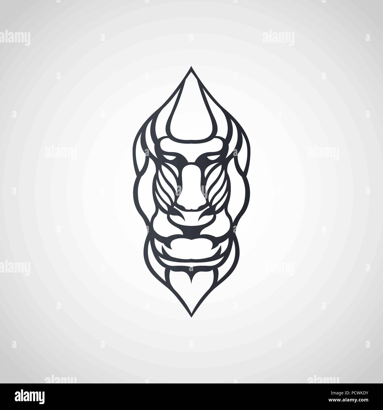 Logo design, babouin icône vector illustration Illustration de Vecteur