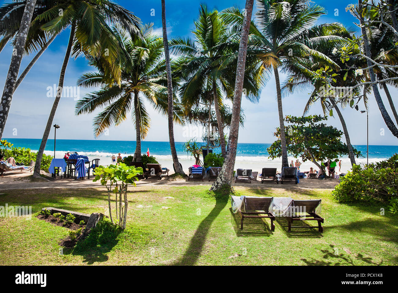 Mirissa Sri Lanka Jan 2 2017 Les Personnes Dans Une
