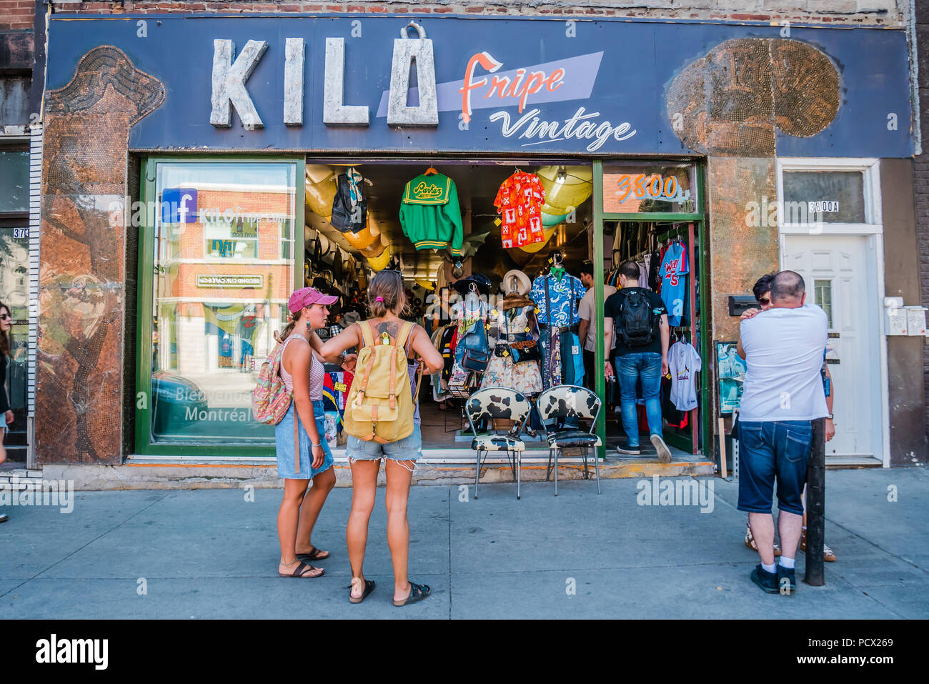 Mont Royal Montréal Salon vintage shop Banque D'Images