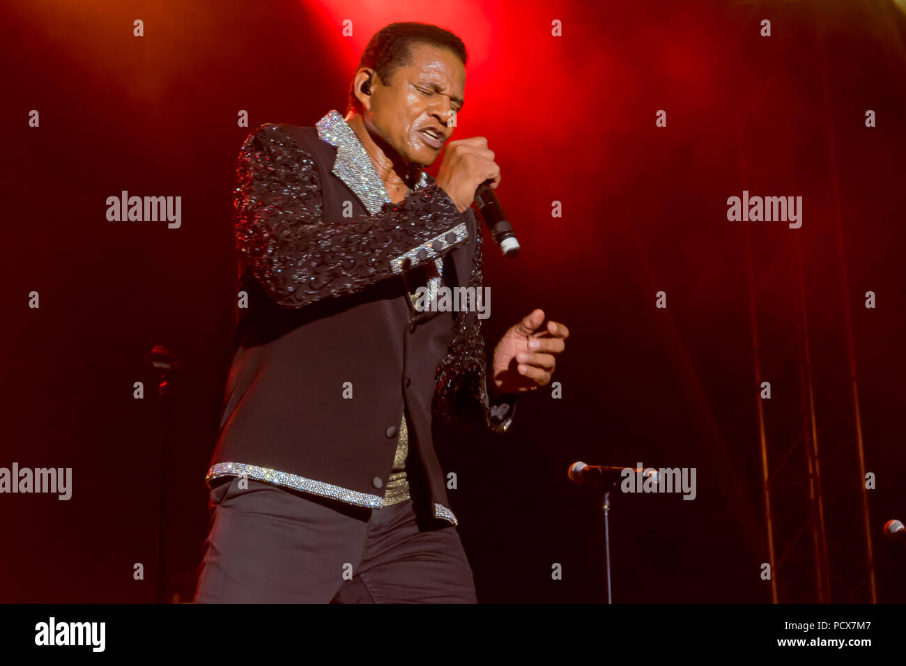 Dun Laoghaire, en Irlande. 3 Août, 2018. Le BeatYard Festival avec Jackson. Avec : Jackie Jackson Crédit : Fabrice Jolivet/Alamy Live News Banque D'Images