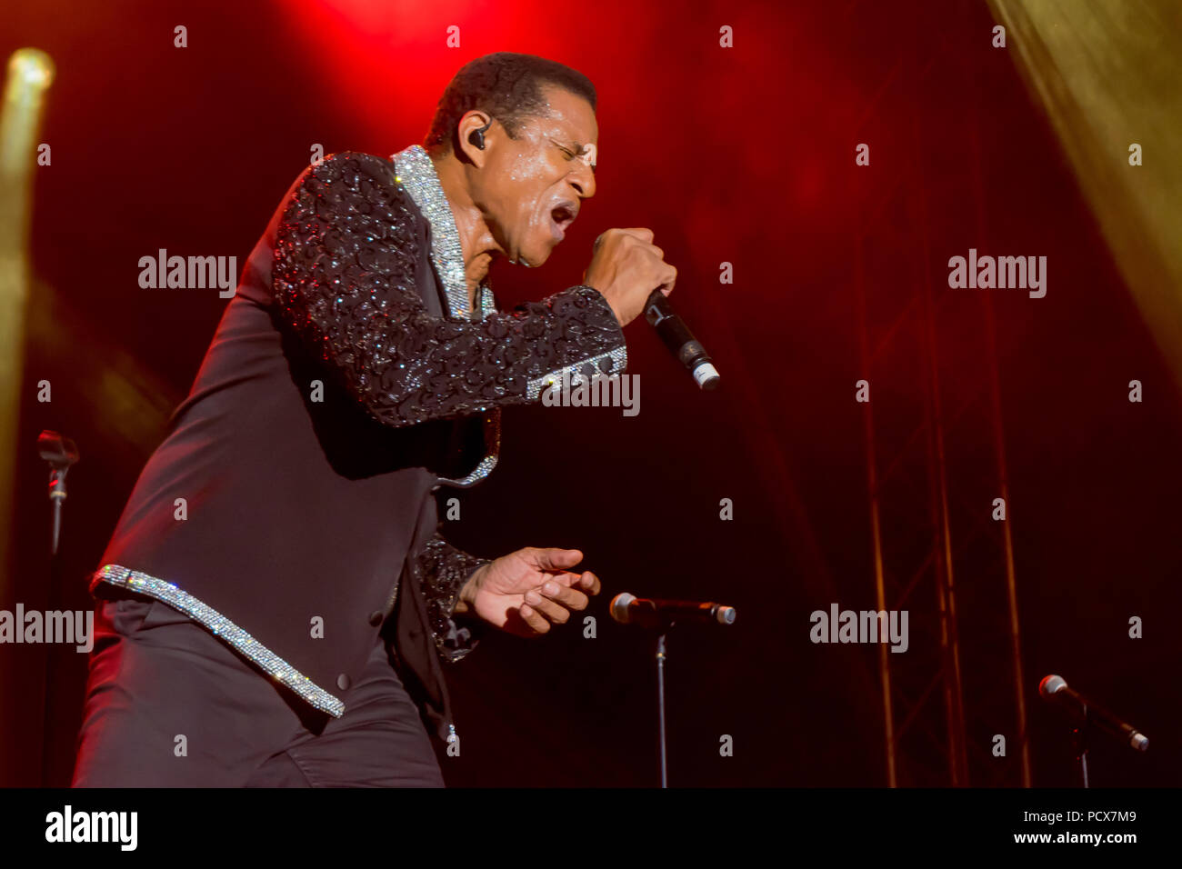 Dun Laoghaire, en Irlande. 3 Août, 2018. Le BeatYard Festival avec Jackson. Avec : Jackie Jackson Crédit : Fabrice Jolivet/Alamy Live News Banque D'Images