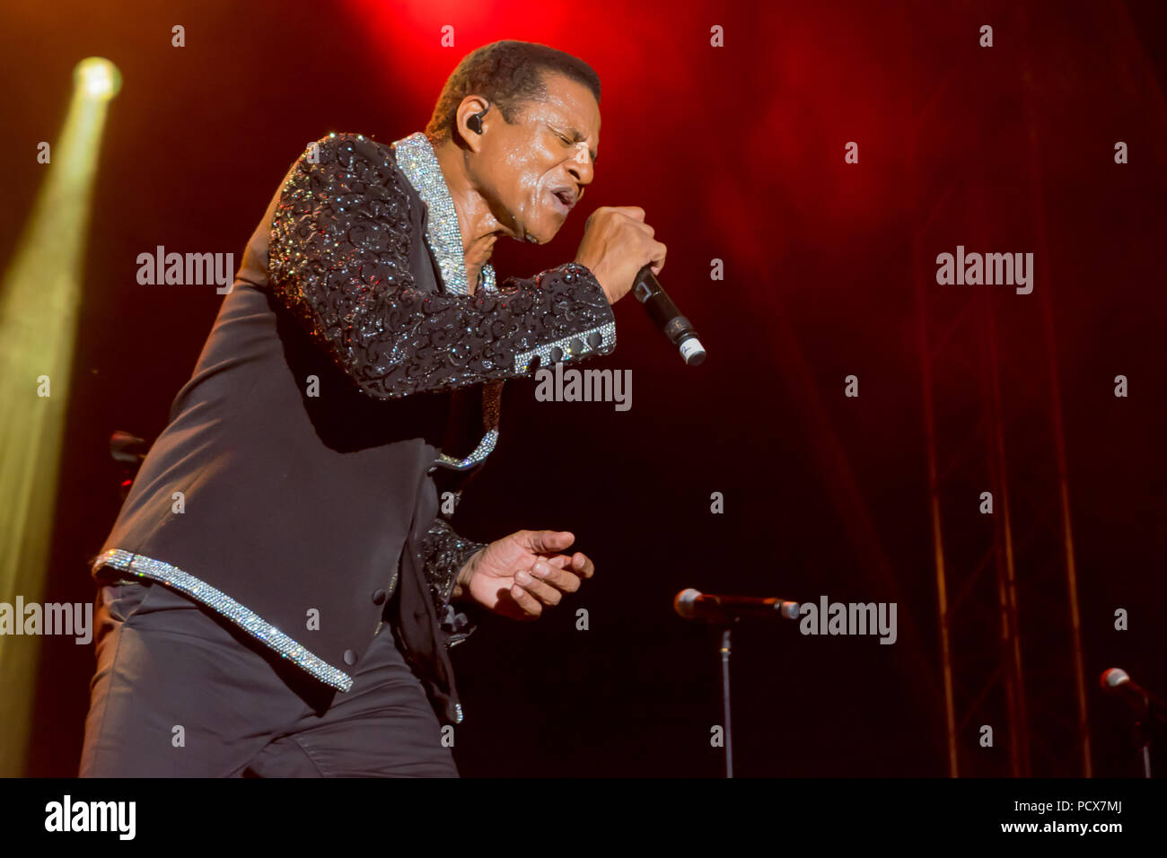 Dun Laoghaire, en Irlande. 3 Août, 2018. Le BeatYard Festival avec Jackson. Avec : Jackie Jackson Crédit : Fabrice Jolivet/Alamy Live News Banque D'Images