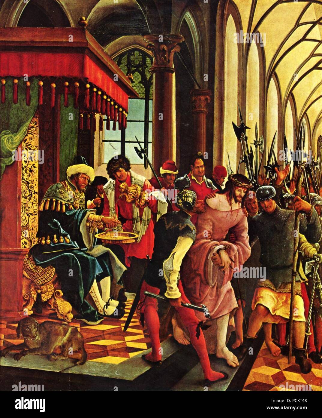 Albrecht, - Pilate s'en lave les mains - monastère de St Florian. Banque D'Images