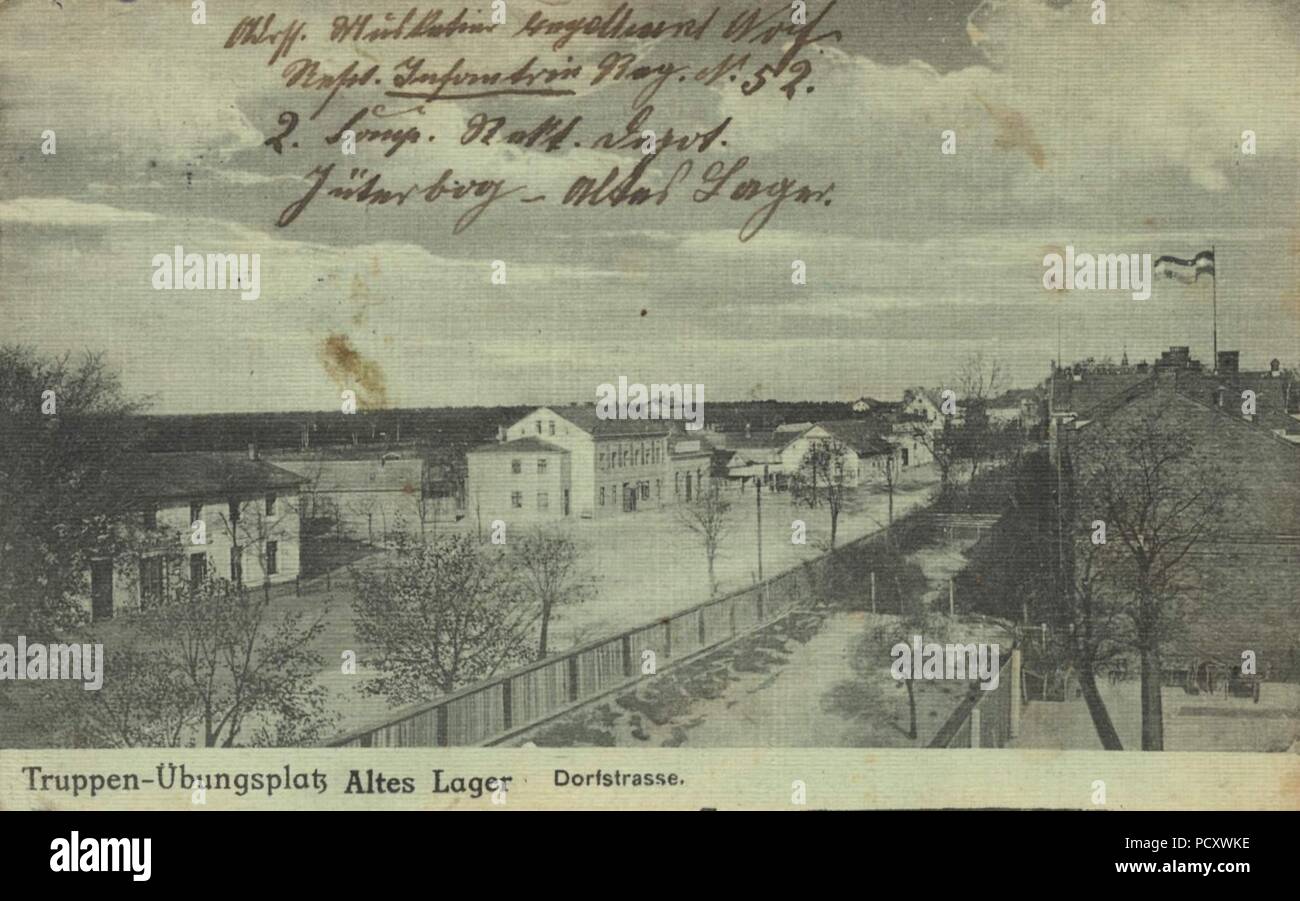Altes Lager, Brandenburg - Truppenübungsplatz ; Dorfstrasse 84 Banque D'Images