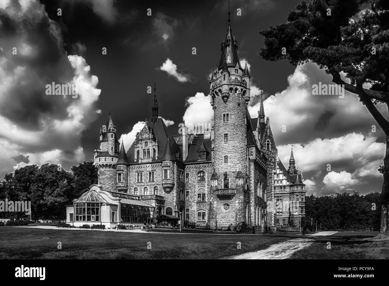 Palace à Moszna, Pologne Banque D'Images