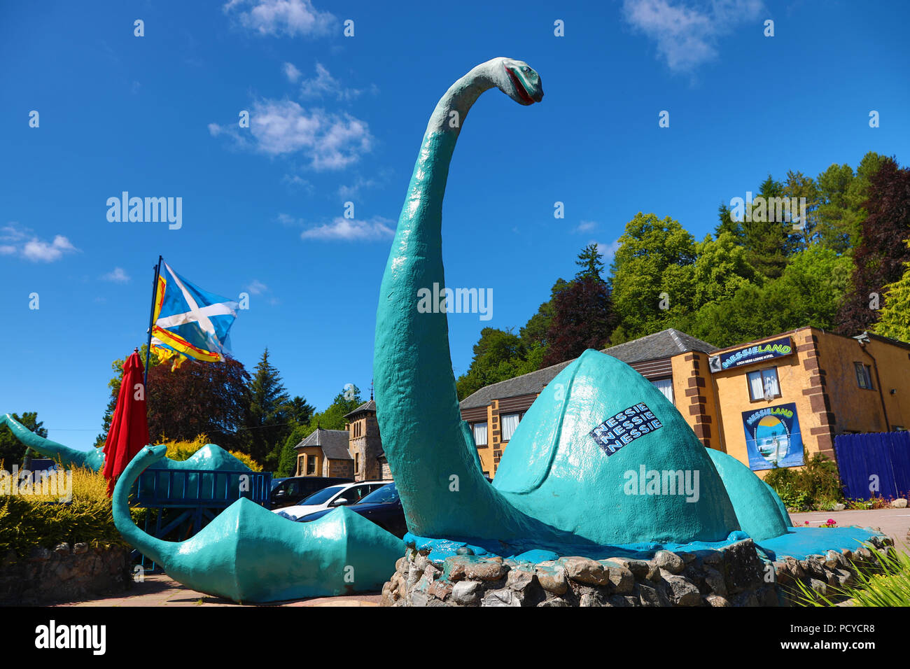 Loch Ness à Nessieland Banque D'Images