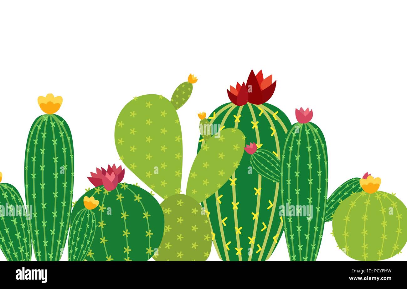 Cactus Icon Collection Set vector Illustration Illustration de Vecteur